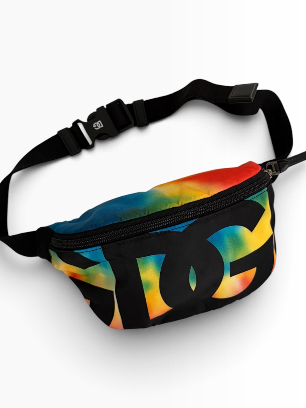 Dolce & Gabbana Black Rainbow Logo Kids Waist Bag